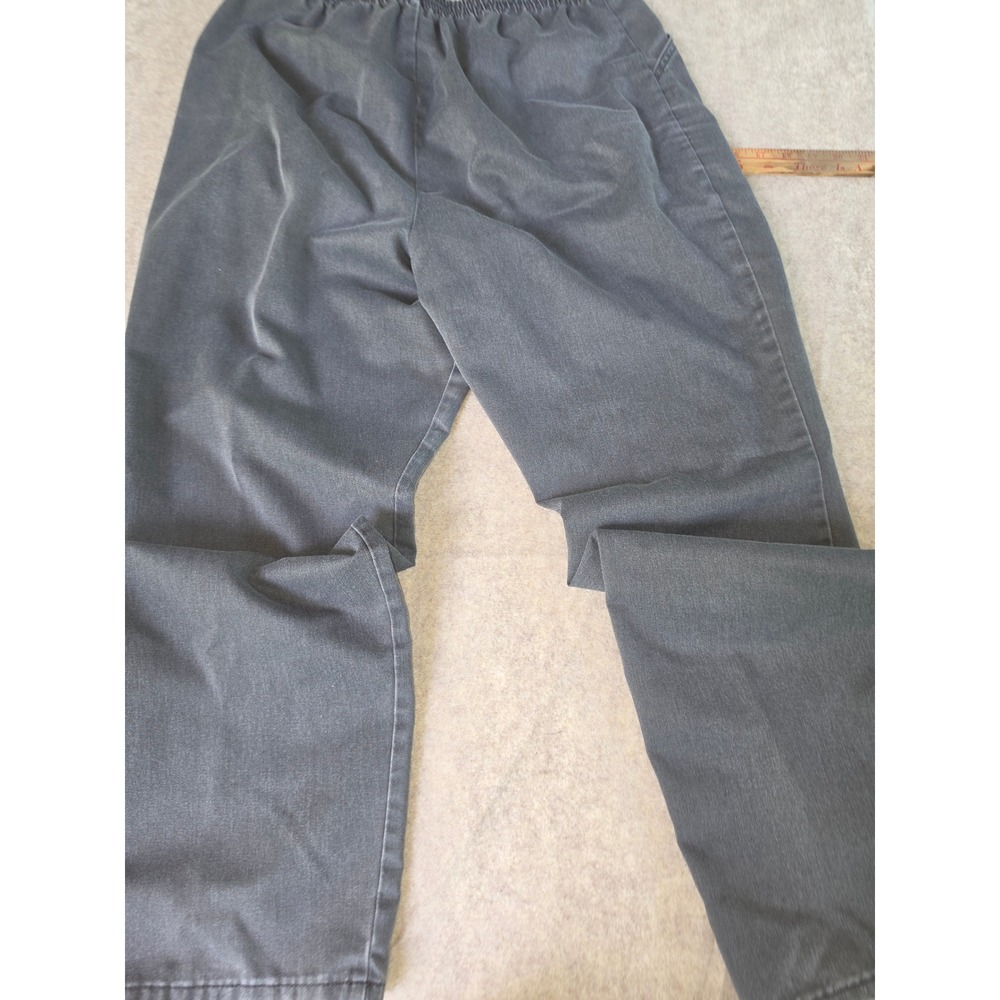 Chic Womens Vintage High Waist Elastic Waist Pants Faded Black Size 12 Average